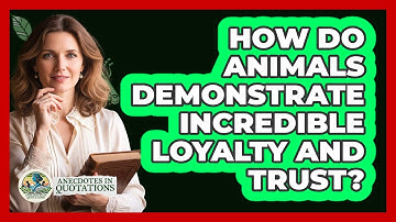 How Do Animals Demonstrate Incredible Loyalty And Trust? - Anecdotes in Quotation
