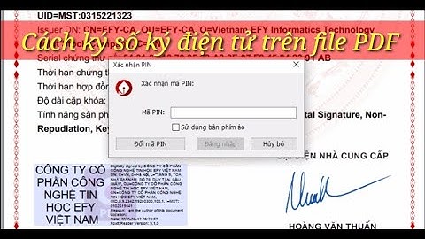 Hướng dẫn ký số trên file pdf	Informational năm 2024