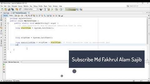 Java Tutorial-7: How to measure execution time in Java