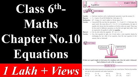 Class 6-Maths-Chapter-10 Equations Practice Set -26 and 27 by #Maqsood Shaikh