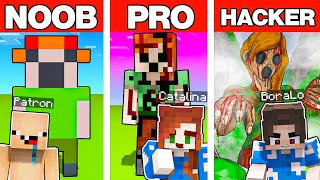 NOOB VS PRO VS HACKER GİANT ALEX YAPI KAPIŞMASI  Minecraft