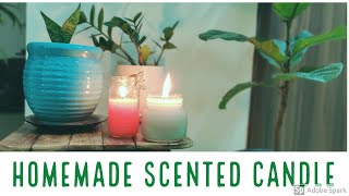How to make Scented Candle at home | Home Decor DIY | How to make Lemongrass Scented Candle at home