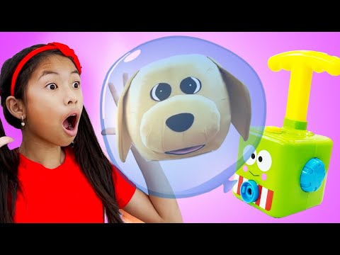 Wendy and Ellie Rescue Their Uncle with Balloon Portal Science Experiment | Kids Work Together