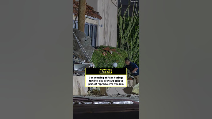 Terror Strikes Fertility Clinic in Palm Springs