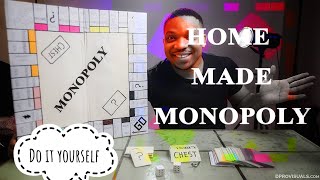 DIY MONOPOLY|how to make monopoly board game at home screenshot 5