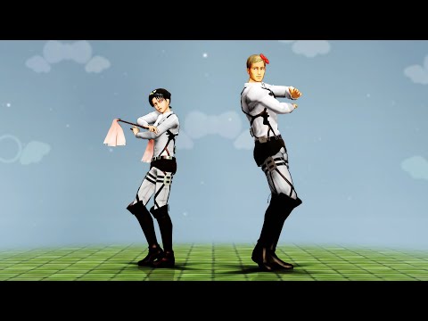 【進撃のMMD】コラボな団長・兵長で「ロキ」「シニカルナイトプラン」「PROMISE」