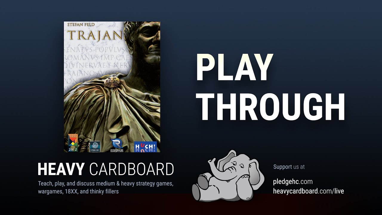 Play-through only - Trajan Play Through by Heavy Cardboard