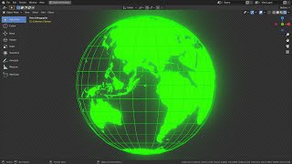 Blender Tutorial - Rotating wireframe Earth