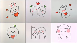 Draw cute kawaii stickers by Bit_sy