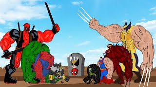 Rescue SUPERHEROES Team HULK & SPIDERMAN, DEADPOOL Vs SUPERMAN, VENOM, WOLVERINE | WHO WILL WIN ???