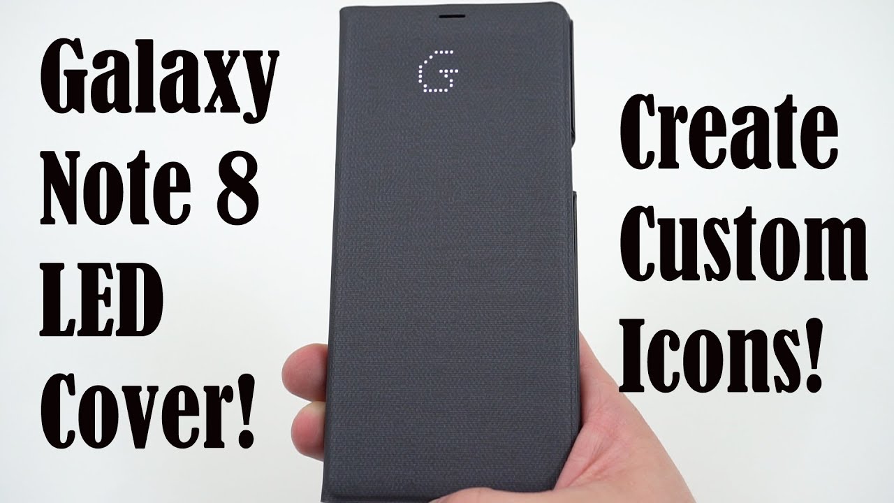 Samsung Official LED Wallet Cover for Galaxy Note 8 YouTube