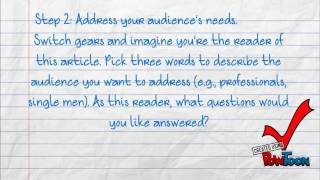 How to write an article