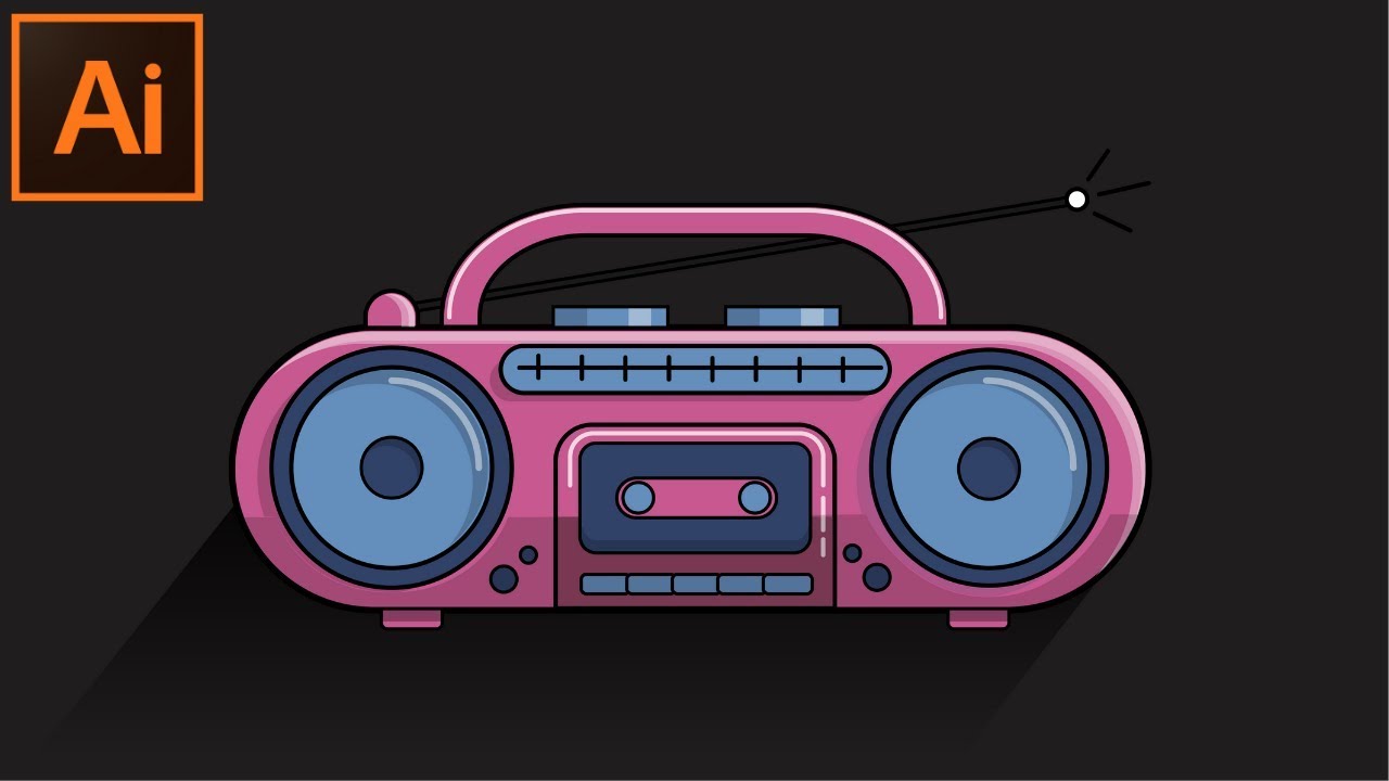Design Flat Line Icon Tutorial for Adobe Illustrator - YouTube