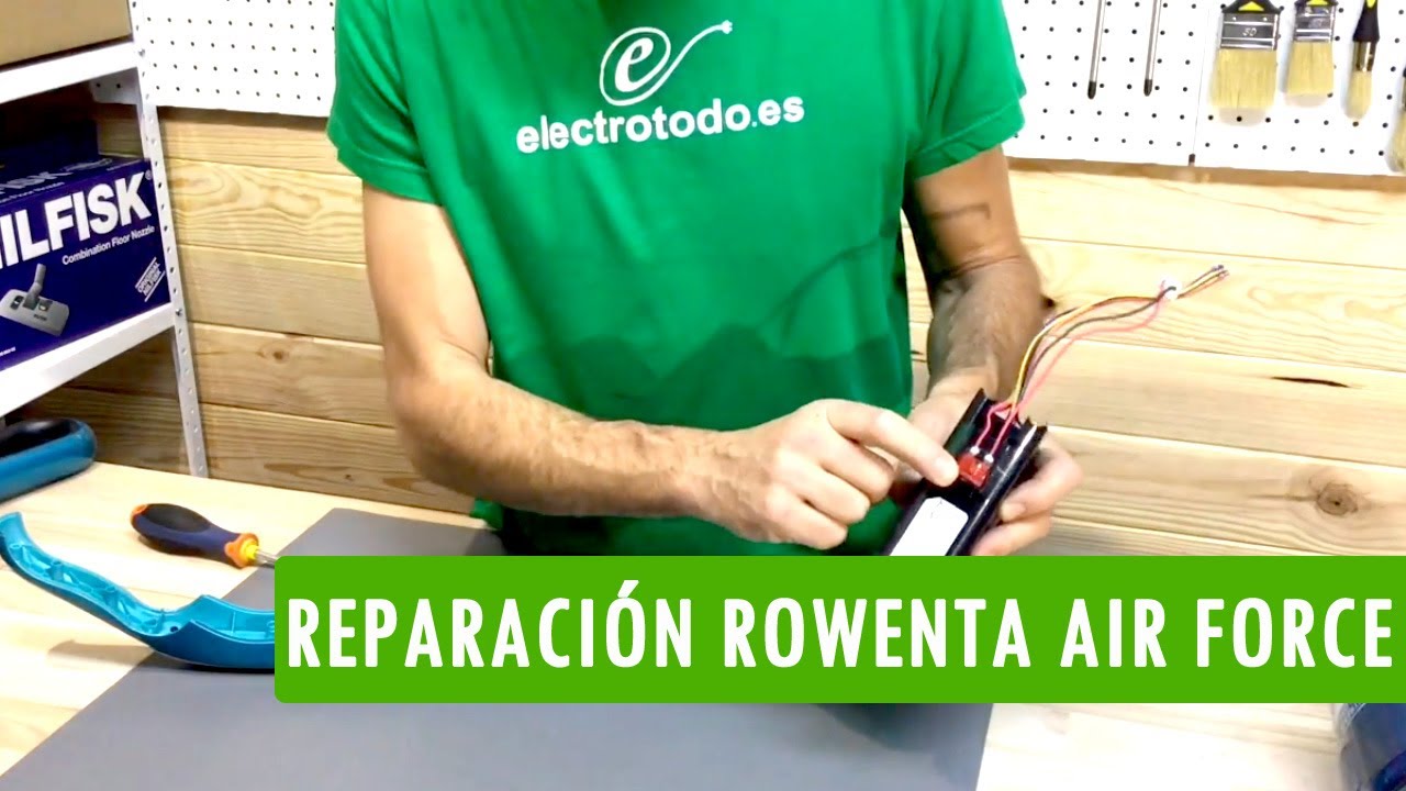 Cómo cambiar la batería del aspirador Rowenta Air Force Lithium - YouTube