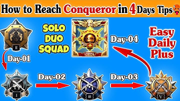 🇮🇳How to Reach Conqueror in 4 Days🤯| BGMI/PUBG Best Solo, Duo, Squad Rankpush Tips & Tricks✅C9S26