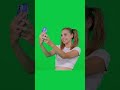 Beautiful Caucasian Female Taking Selfie | Green Screen Selfie Shot | Vlog Style HD  #greenscreen