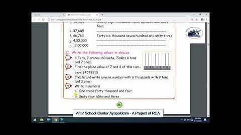 Rotary Club of Ambattur Class 5 Maths Chapter 2 Numbers Part 9