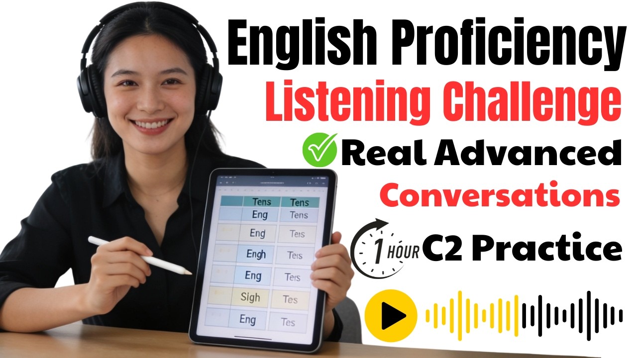 1 Hour C2 English Proficiency Listening Challenge | Real Advanced ...
