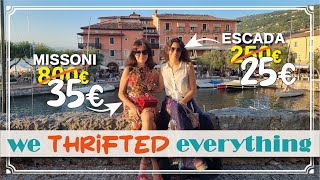 LUXURY PRELOVED CLOTHING | Styling our holiday wardrobe by the Lake Garda in Italy | High End Brands