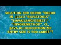 Solution for error "Error in .jcall("RJavaTools", "Ljava/lang/Object;", "invokeMethod", cl,...