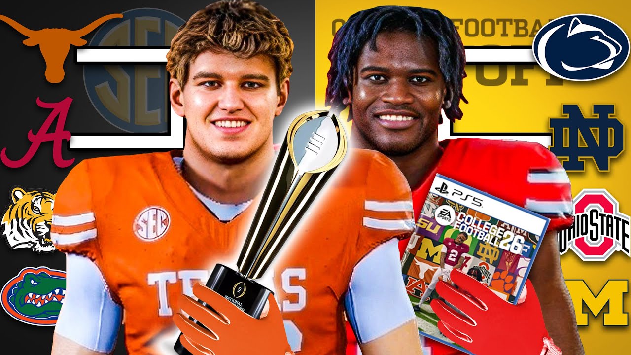 I Put The BEST College Football Teams Into A Tournament! - YouTube