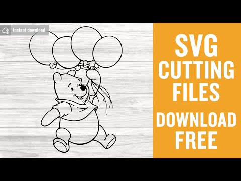 Winnie Pooh Svg Free Cutting Files for Silhouette Cameo Free Download
