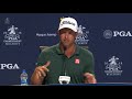 Adam Scott reacts to third-round 65 at PGA Championship