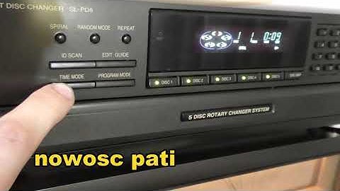 Technics SL-PD8 MASH CD Compact Disc Changer zmieniarka 5 CD kolekcjonerski odtwarzacz pokaz PILOT
