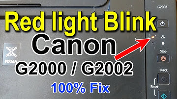 Canon G2000, G2002 Printer Red light blink // Canon G2000, G2002 Printer Reset //Canon Printer Reset