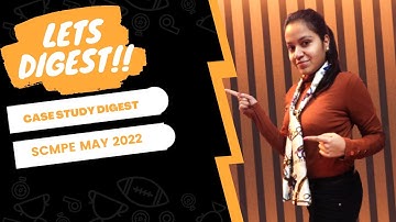 CA FINAL SCMPE CASE STUDY DIGEST( Case Study 1 to 6 )  BY SHRUTI JAIN