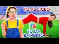 WOW! TU DA BAMBINO VS TU AL LICEO || Tanti momenti divertenti su 123 GO!