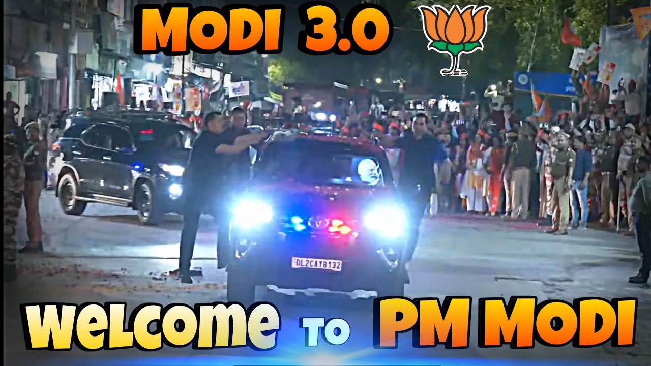 PM Modi's Mega Roadshow !😍| Modi 3.0 - YouTube