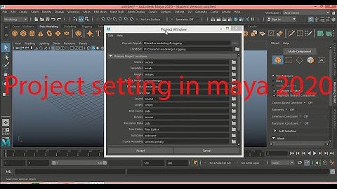 Character modeling & rigging in maya 2020 for beginner tutorial--project setting