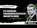 Pete Hegseth: "Gefahr für die Nation" - Ex-General fassungslos nach Hegseth-Rede