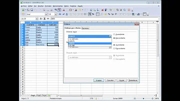 Como Ordenar por data no LibreOffice?