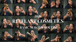 Basic Makeup routine 2024 with Revelant Cosmetics. Dewey foundation | foundation for black women screenshot 3