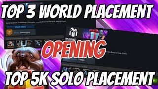 Re!ax TOP 3!! Banquet rewards opening WOW!! Big upgrades coming to my account | MCOC
