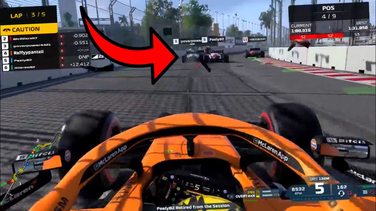 F1 2021 Online Multiplayer Racing...But It's LITERALLY DRIVE TO SURVIVE!