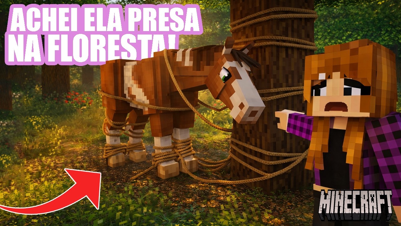COMO ASSIM?! ROUBARAM MEU CAVALO! ! Minecraft Fazenda