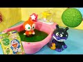 アンパンマン!おもちゃ アニメ☆【おふろ】ドラえもんのバスボールをおふろにいれてみたよ♡おふろってたのしいね♫【風呂】【バスボール】【ドラえもん】