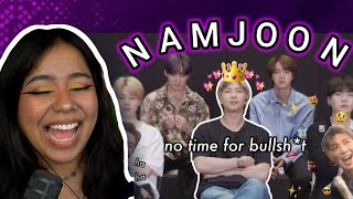Namjoon being fluent in sarcasm & passive aggressiveness | First Time Reaction!