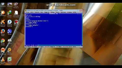 TUTORIAL PENUKARAN DATA MENGGUNAKAN TURBO PASCAL 2