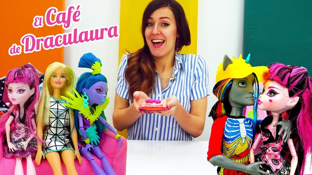 Día Groseramente Criatura El café de Draculaura. Monster High muñecas. Vídeos para niñas - YouTube