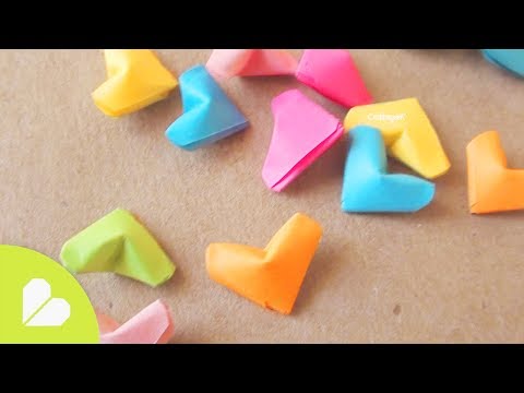 Como hacer corazoncitos de papel