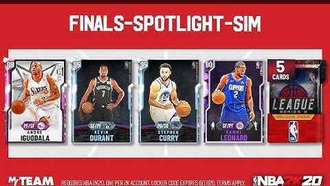 NBA 2k20 Myteam *Locker Code* (Finals-Spotlight-Sim)