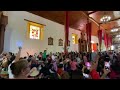 Solemne ingreso procesional del Señor de Milagros, Santuario Nacional del Sauce León, Nicaragua 2023