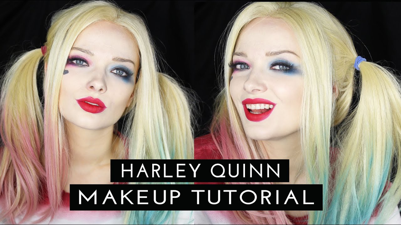 Harley Quinn SUICIDE SQUAD Makeup Tutorial MyPaleSkin YouTube