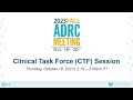 Clinical Task Force (CTF) Session - 2023 Fall ADRC Meeting