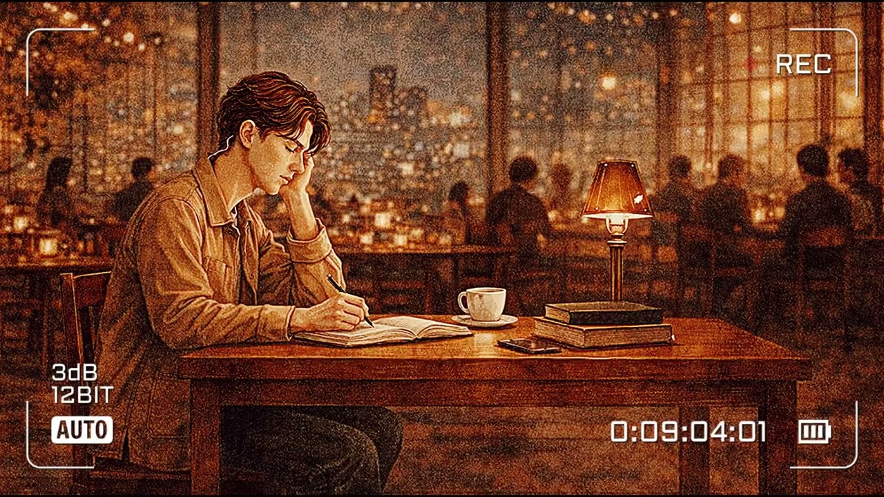 【作業用BGM】夜のカフェ風ジャズローファイ☕️ | Cafe Jazz Lofi for Deep Focus