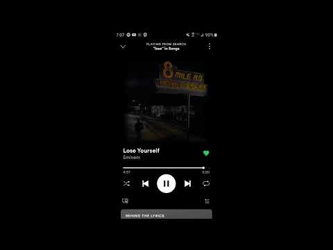 Eminem Lose Yourself song from Spotify. - YouTube